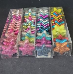 Four Boxes of Multicolor Star Ornaments All Occasion 🔥🌊🌟BUNDLE AND SAVE